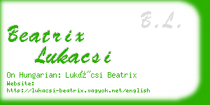 beatrix lukacsi business card